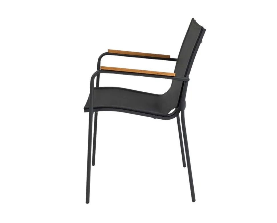 Mood Classic Karmstol | Textil / Teak | Aluminium