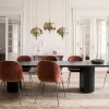 Moon Matbord Ellips 298 | Brun-/Svartbetsad Ek