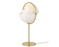 Multi-Lite Bordslampa | Mässing, Vit