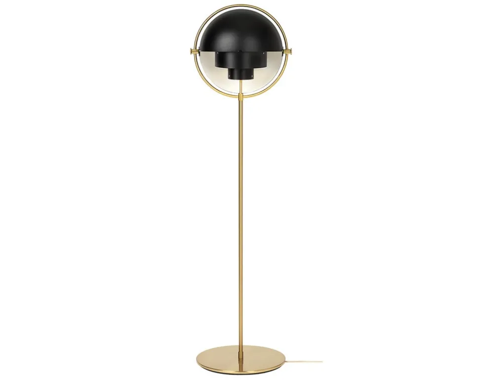 Multi-Lite Golvlampa Mässing | Svart