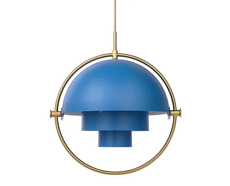 Multi-Lite Pendel | Mässing, Nordic Blue Matt