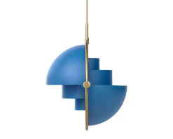 Multi-Lite Pendel | Mässing, Nordic Blue Matt