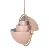 Multi-Lite Pendel | Mässing, Rose Dust Semi Matt