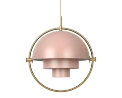 Multi-Lite Pendel | Mässing, Rose Dust Semi Matt