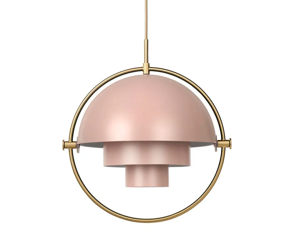 Multi-Lite Pendel | Mässing, Rose Dust Semi Matt