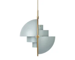 Multi-Lite Pendel | Mässing, Sea Grey Semi Matt