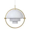 Multi-Lite Pendel | Mässing, White Semi Matt