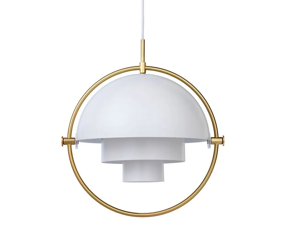 Multi-Lite Pendel | Mässing, White Semi Matt
