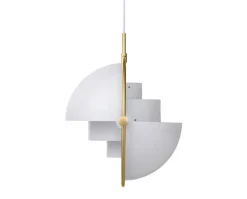 Multi-Lite Pendel | Mässing, White Semi Matt