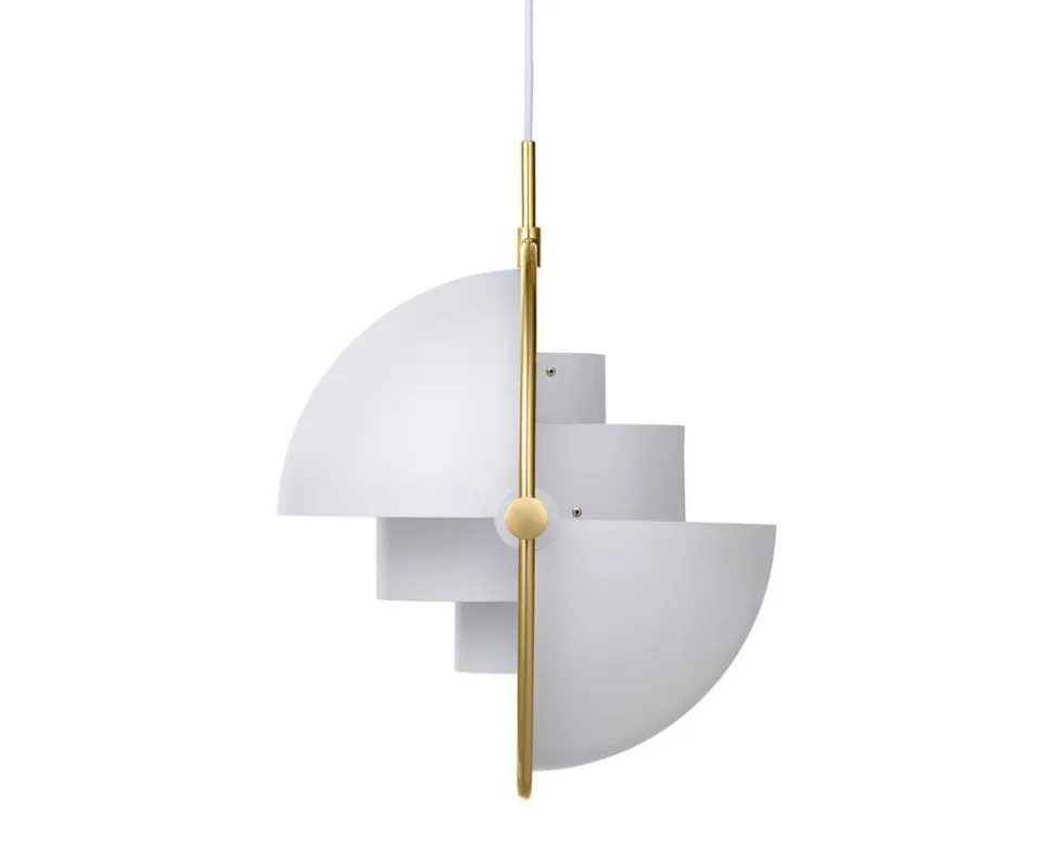 Multi-Lite Pendel | Mässing, White Semi Matt