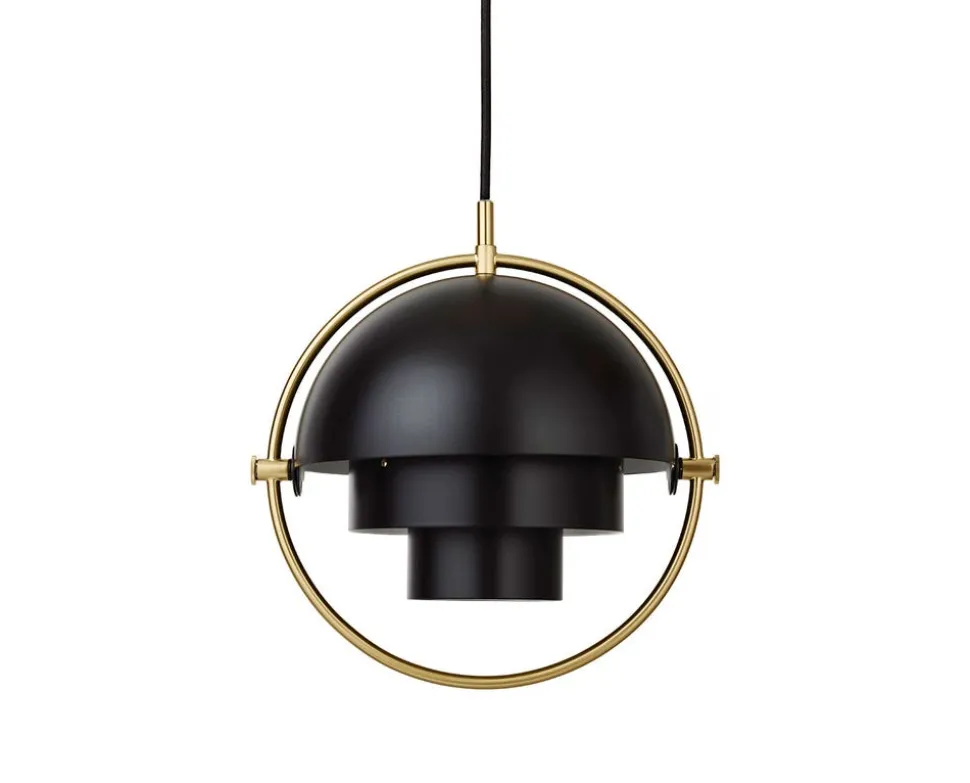 Multi-Lite Pendel Small | Mässing, Black Semi Matt