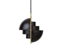 Multi-Lite Pendel Small | Mässing, Black Semi Matt