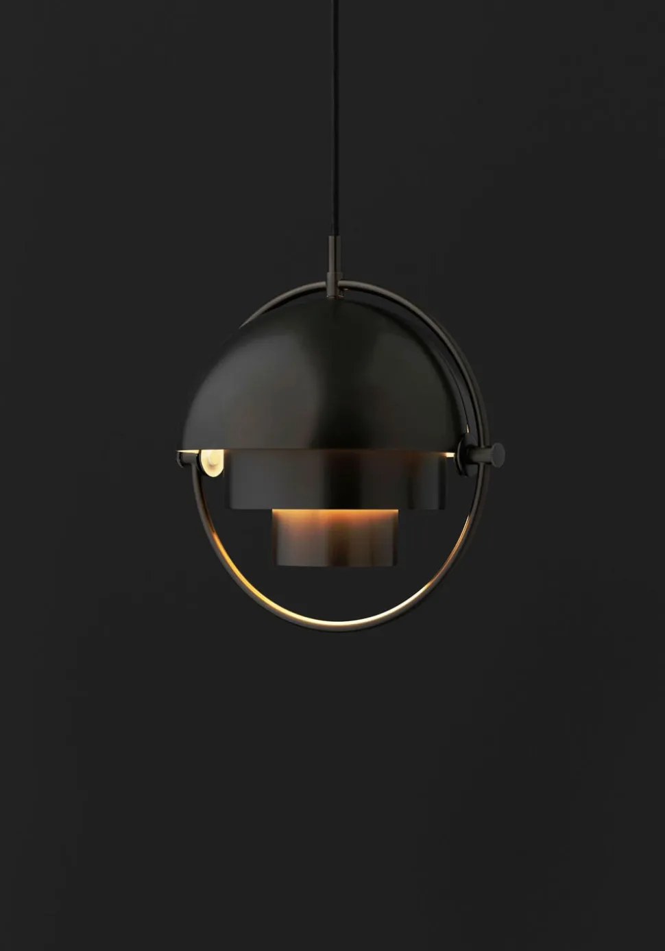 Multi-Lite Pendel | Svart Mässing