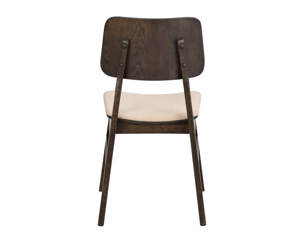 Nagano Stol | Brun ek/beige