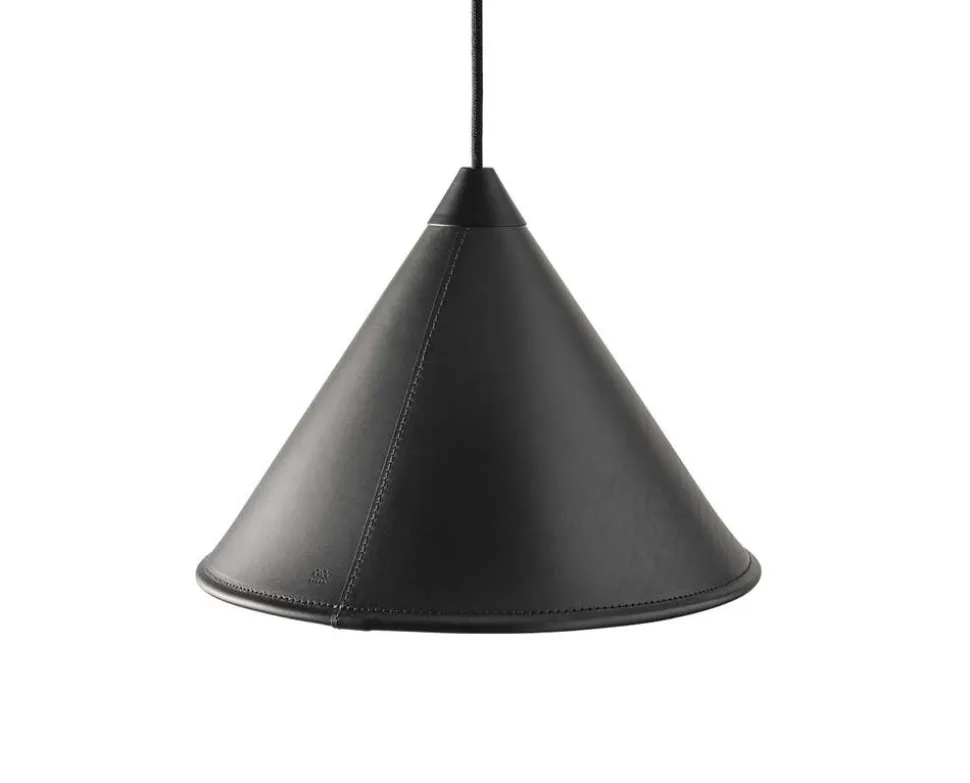 Namibia Pendellampa Läder Black