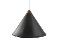 Namibia Pendellampa Läder Black