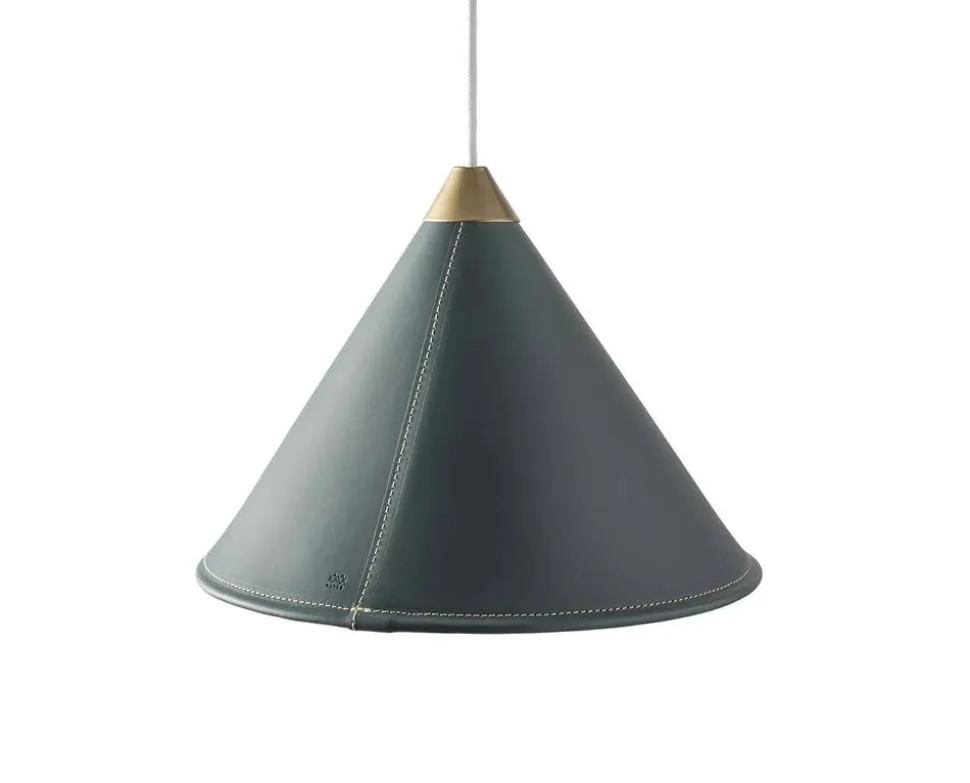 Namibia Pendellampa Läder Ocean Blue