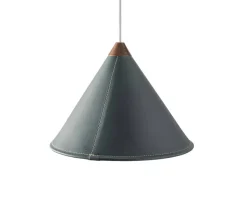 Namibia Pendellampa Läder Ocean Blue
