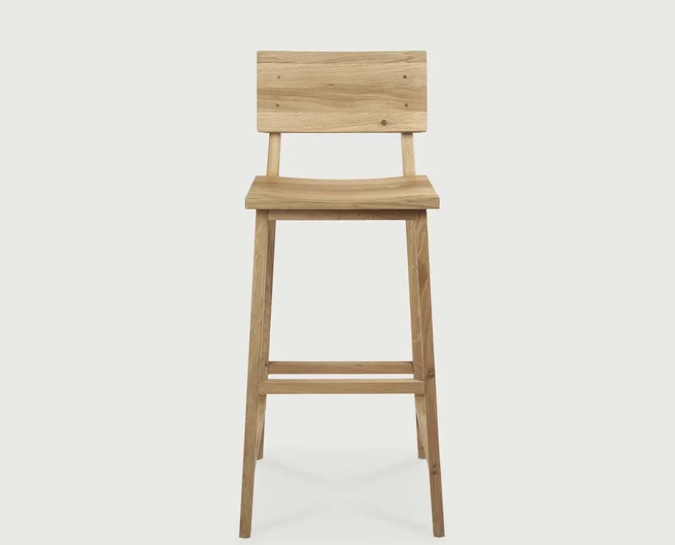 N4 Barstol | Lackad Ek | 80 cm