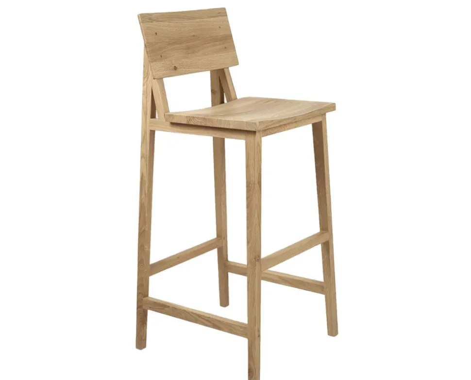 N4 Barstol | Lackad Ek | 80 cm