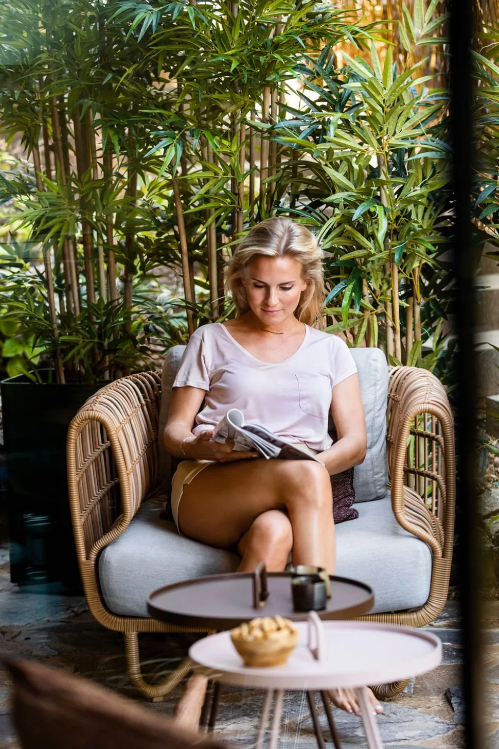 Nest Loungefåtölj | Natur