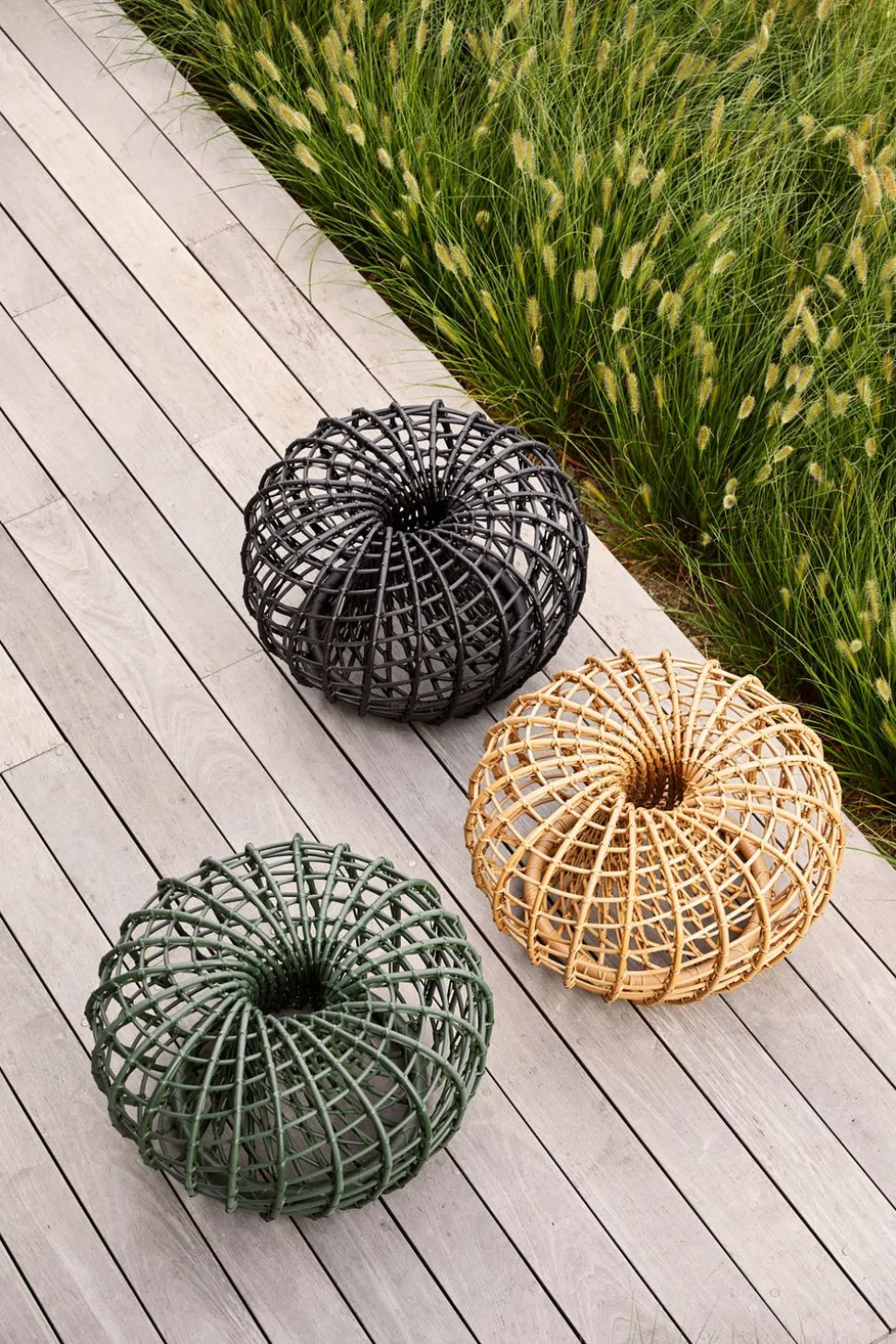 Nest Soffbord/ Fotpall | Dark Green Ø67