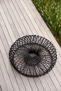 Nest Soffbord/ Fotpall | Lava Grey Ø130