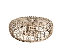 Nest Soffbord/ Fotpall | Natur Ø130