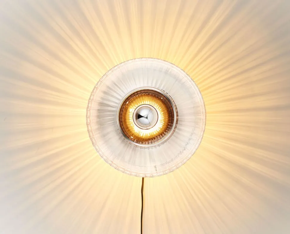 New Wave Optic Vägglampa XL | Clear/ Silver