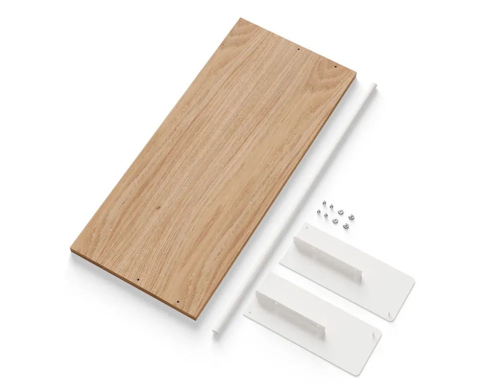 New Works Garderobshyllplan Kit | Ek/ Vit