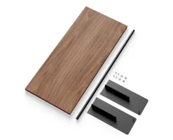 New Works Garderobshyllplan Kit | Valnöt/ Svart
