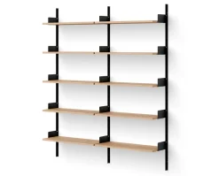 New Works Library Hylla 1900 | Ek/Svart