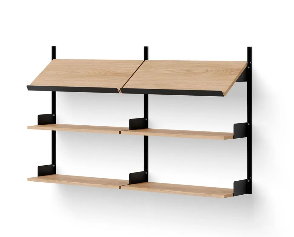 New Works Office Hylla 900 | Ek/ Svart