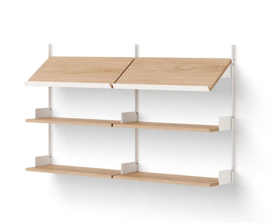 New Works Office Hylla 900 | Ek/ Vit