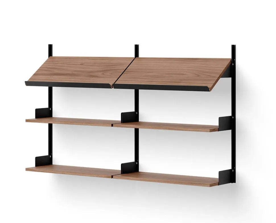 New Works Office Hylla 900 | Valnöt/ Svart