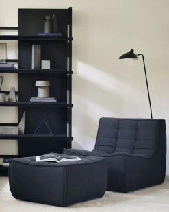N701 Fotpall | Tyg ECO Graphite