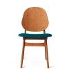 Noble stol Dark Turqouise, teak oak