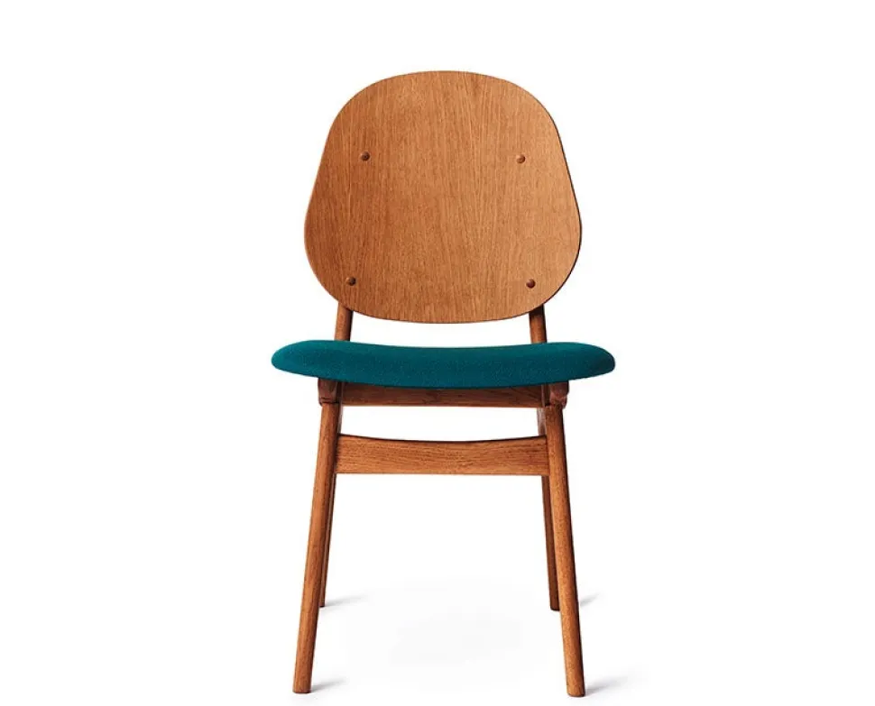 Noble stol Dark Turqouise, teak oak