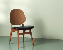 Noble stol Dark Turqouise, teak oak