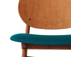 Noble stol Dark Turqouise, teak oak
