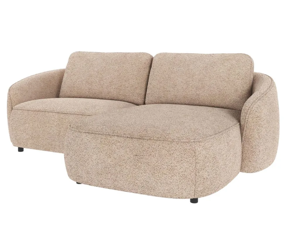Norris Soffa 3-Sits Schäslong H | Ljusbeige