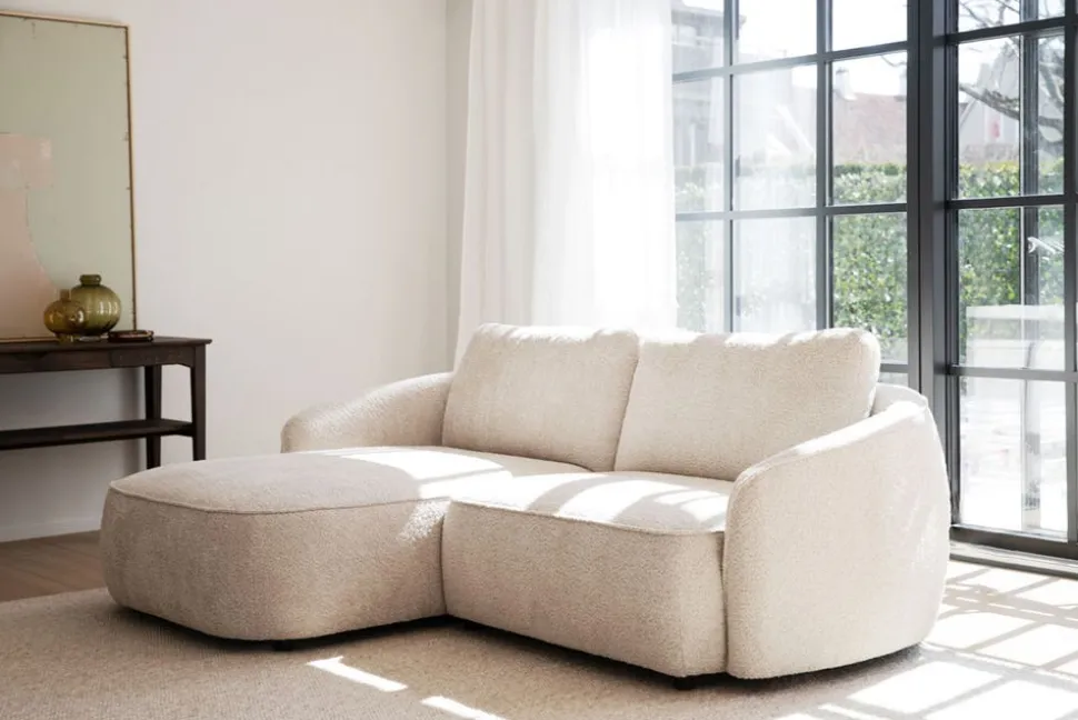 Norris Soffa 3-Sits Schäslong V | Ljusbeige