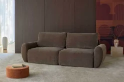 Norum Bäddsoffa | Curve Armstöd | 417 Esina Mocha