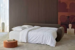 Norum Bäddsoffa | Curve Armstöd | 417 Esina Mocha