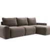 Norum Bäddsoffa Divan, Höger | Chunky Armstöd | 411 Esina Cedar Brown