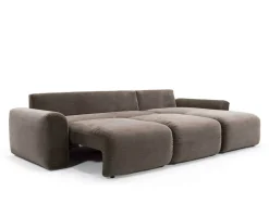 Norum Bäddsoffa Divan, Höger | Chunky Armstöd | 411 Esina Cedar Brown