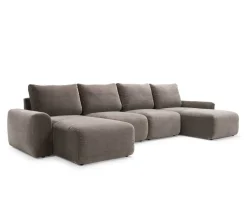 Norum Bäddsoffa U-Form | Chunky Armstöd | 411 Esina Cedar Brown