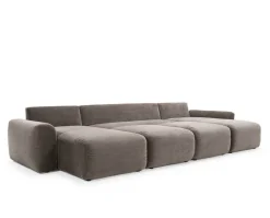 Norum Bäddsoffa U-Form | Chunky Armstöd | 411 Esina Cedar Brown