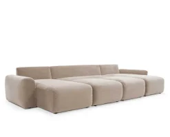 Norum Bäddsoffa U-Form | Chunky Armstöd | 417 Esina Mocha