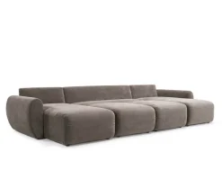 Norum Bäddsoffa U-Form | Curve Armstöd | 411 Esina Cedar Brown